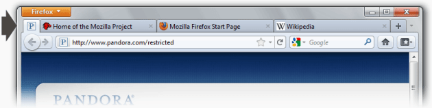 Firefox новые вкладки