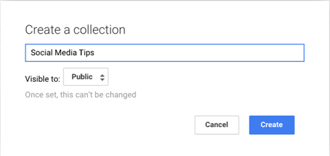 название google + collection