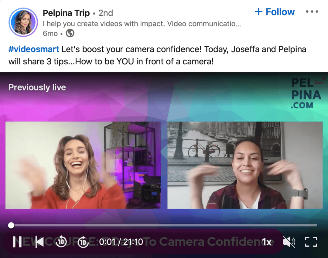 изображение видео LinkedIn из Pelpina Trip