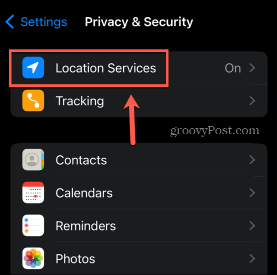 службы определения местоположения iOS