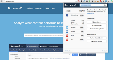 buzzsumo расширение google chrome для подсчета репостов twitter