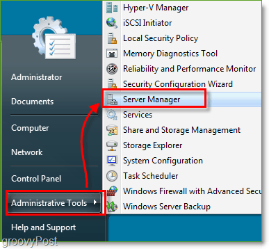 Снимок экрана - Диспетчер запуска Windows Server 2008