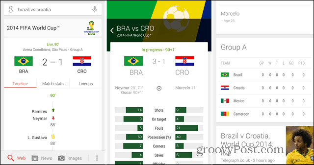 Чемпионат мира 2014: используйте Google сейчас, чтобы следить за своими командами