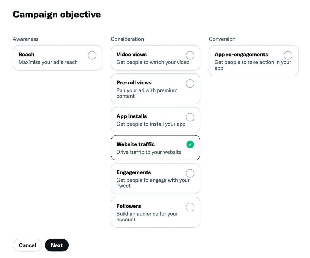 как-выбрать-цель-кампании-и-цель-группы-объявлений-используя-твиттер-пиксель-рассмотрение-веб-сайта-трафик-пример-17