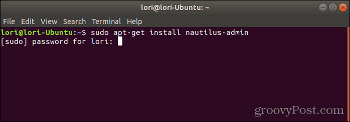 Установите Nautilus Admin
