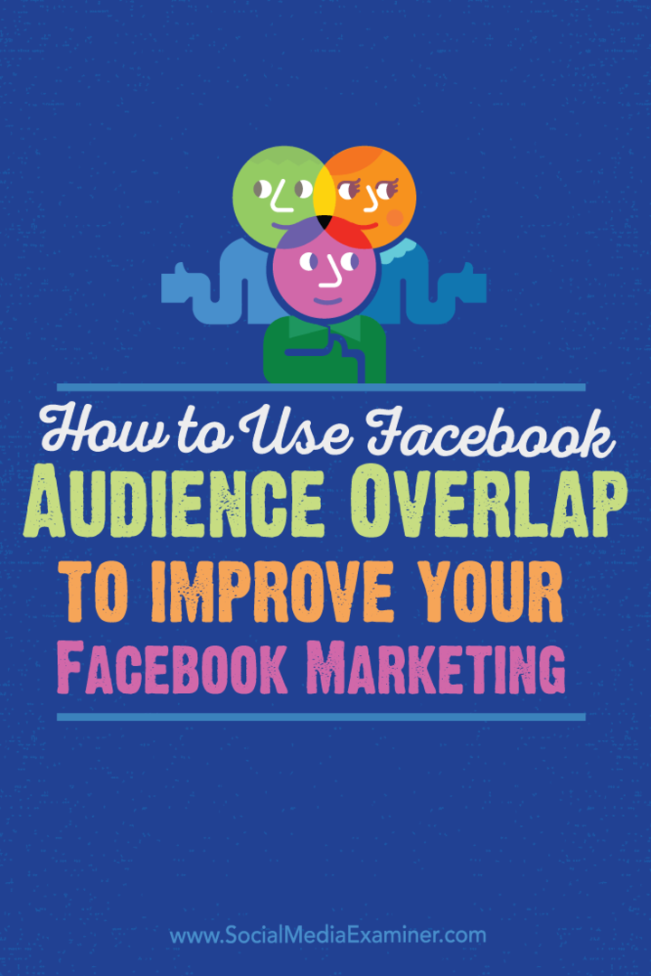 Как использовать перекрытие аудитории Facebook для улучшения вашего маркетинга в Facebook: Social Media Examiner