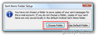 Настройка папки SEND Mail для учетной записи iMAP в Outlook 2007