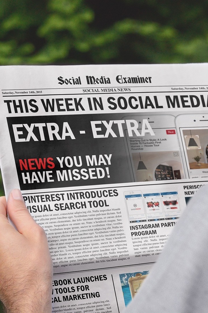 Pinterest запускает визуальный поиск: на этой неделе в социальных сетях: Social Media Examiner