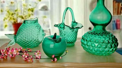 Стеклянная ваза для украшения дома