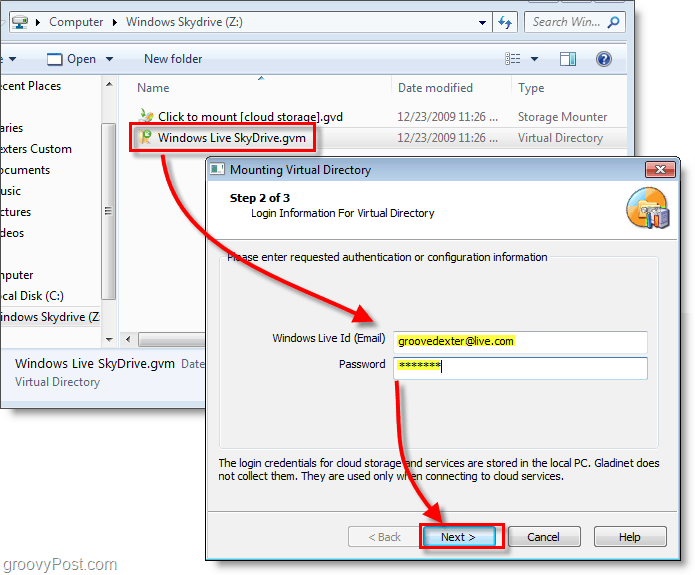 Подключите Windows Live SkyDrive к букве диска в проводнике Windows [How-To]