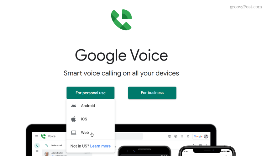 используйте Google Voice для звонков с компьютера