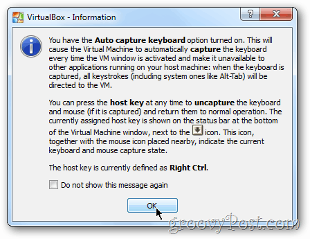 VirtualBox Windows 8 предупреждение на клавиатуре