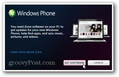 Получить программное обеспечение Zune
