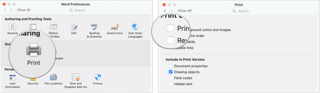 Как распечатать цвет фона документа Microsoft Word