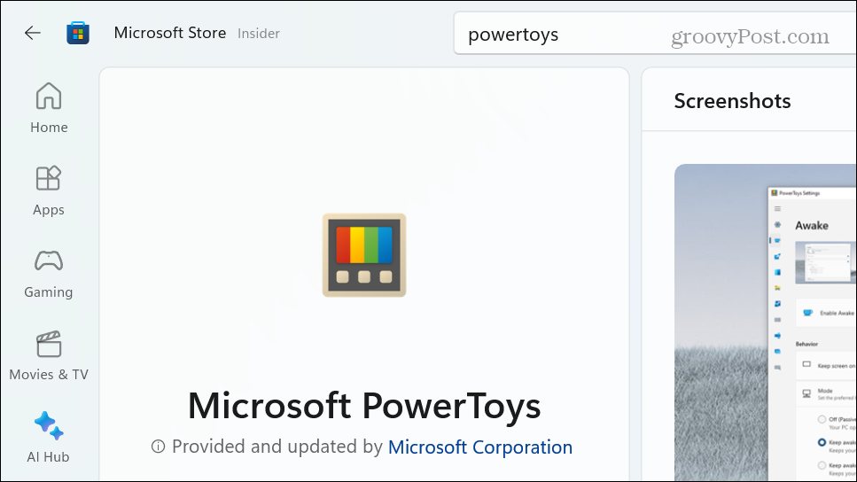 магазин Microsoft powertoys