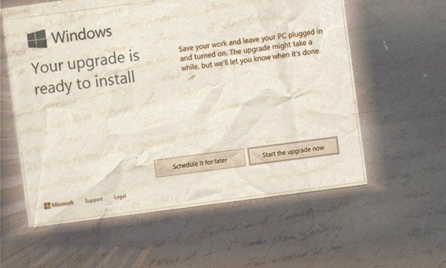 Уведомление о готовности к обновлению до Windows 10