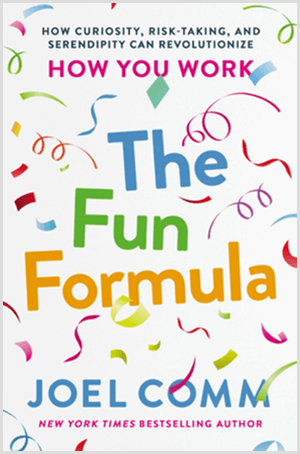 «Веселая формула» Джоэла Комма имеет обложку книги с ярким конфетти и белым фоном.